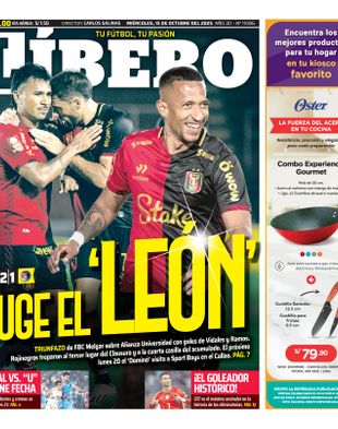 Edición Impresa - Libero | Sur - Miercoles 15 de Octubre del 2025