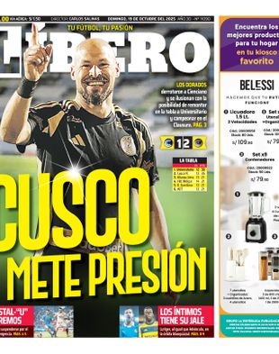 Edición Impresa - Libero | Sur - Domingo 19 de Octubre del 2025