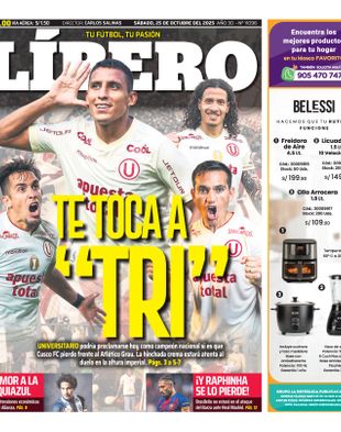 Edición Impresa - Libero | Lima - Sabado 25 de Octubre del 2025
