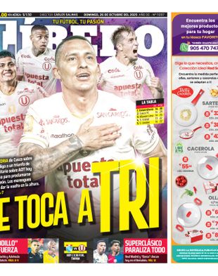 Edición Impresa - Libero | Lima - Domingo 26 de Octubre del 2025