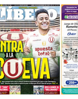 Edición Impresa - Libero | Sur - Lunes 10 de Noviembre del 2025