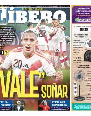 Edición Impresa - Libero | Norte - Jueves 13 de Noviembre del 2025