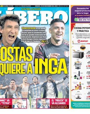 Edición Impresa - Libero | Sur - Sabado 15 de Noviembre del 2025