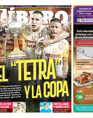 Edición Impresa - Libero | Sur - Jueves 20 de Noviembre del 2025