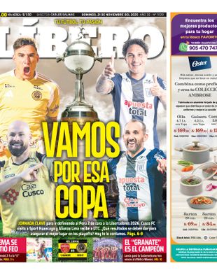 Edición Impresa - Libero | Sur - Domingo 23 de Noviembre del 2025