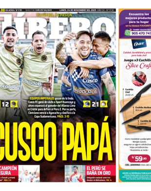 Edición Impresa - Libero | Sur - Lunes 24 de Noviembre del 2025