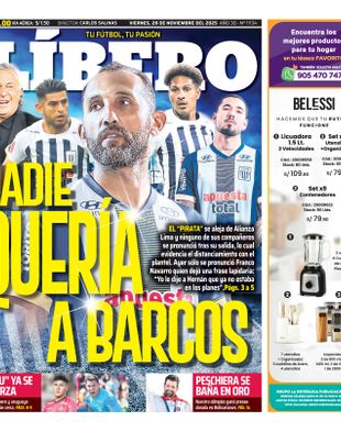 Edición Impresa - Libero | Norte - Viernes 28 de Noviembre del 2025