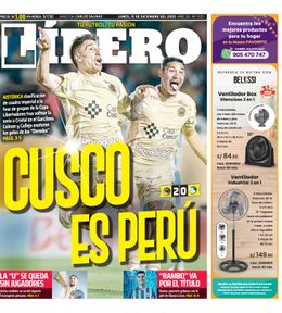 Edición Impresa - Libero | Lima - Lunes 15 de Diciembre del 2025