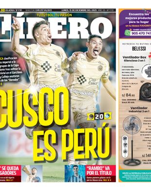 Edición Impresa - Libero | Sur - Lunes 15 de Diciembre del 2025
