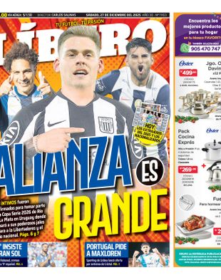 Edición Impresa - Libero | Norte - Sabado 27 de Diciembre del 2025