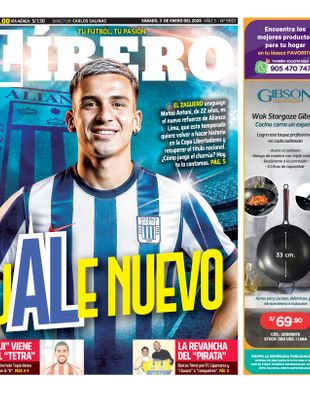 Edición Impresa - Libero | Sur - Sabado 03 de Enero del 2026