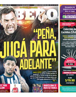 Edición Impresa - Libero | Norte - Viernes 16 de Enero del 2026