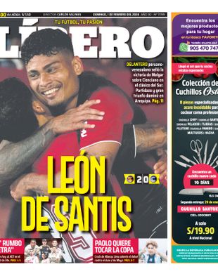 Edición Impresa - Libero | Sur - Domingo 01 de Febrero del 2026