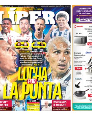 Edición Impresa - Libero | Norte - Sabado 07 de Marzo del 2026