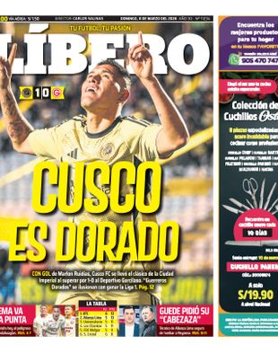 Edición Impresa - Libero | Sur - Domingo 08 de Marzo del 2026