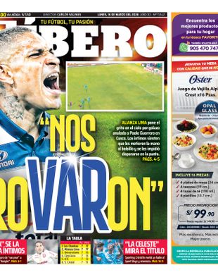 Edición Impresa - Libero | Norte - Lunes 16 de Marzo del 2026