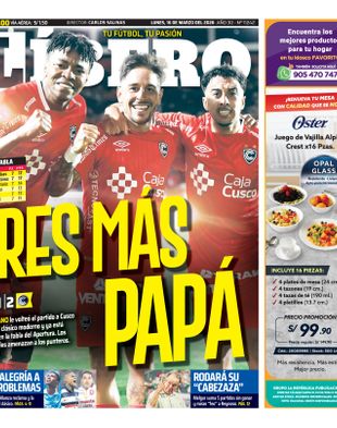 Edición Impresa - Libero | Sur - Lunes 16 de Marzo del 2026