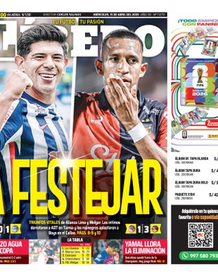 Edición Impresa - Libero | Sur - Miercoles 15 de Abril del 2026