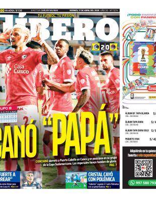 Edición Impresa - Libero | Sur - Viernes 17 de Abril del 2026