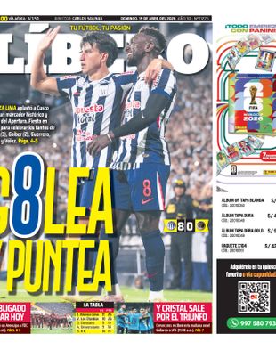 Edición Impresa - Libero | Sur - Domingo 19 de Abril del 2026