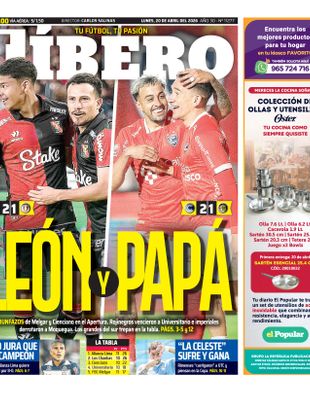 Edición Impresa - Libero | Sur - Lunes 20 de Abril del 2026