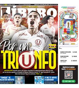 Edición Impresa - Libero | Lima - Miercoles 22 de Abril del 2026