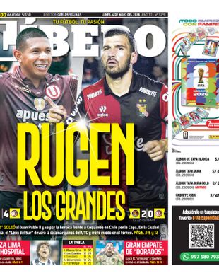 Edición Impresa - Libero | Sur - Lunes 04 de Mayo del 2026