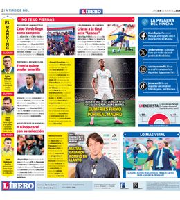 Edición Impresa - Libero | Lima - Lunes 06 de Julio del 2026