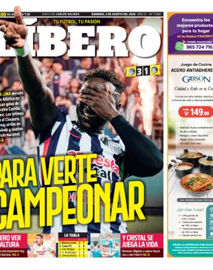 Edición Impresa - Libero | Norte - Domingo 02 de Agosto del 2026