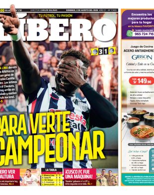 Edición Impresa - Libero | Sur - Domingo 02 de Agosto del 2026