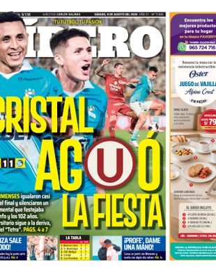 Edición Impresa - Libero | Sur - Sabado 08 de Agosto del 2026