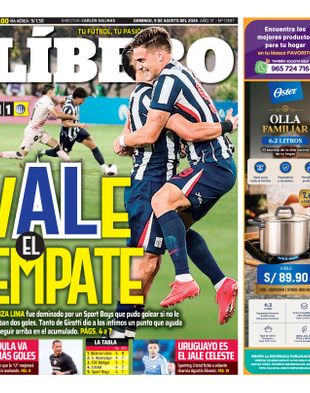 Edición Impresa - Libero | Sur - Domingo 09 de Agosto del 2026