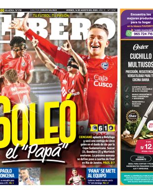 Edición Impresa - Libero | Sur - Viernes 14 de Agosto del 2026