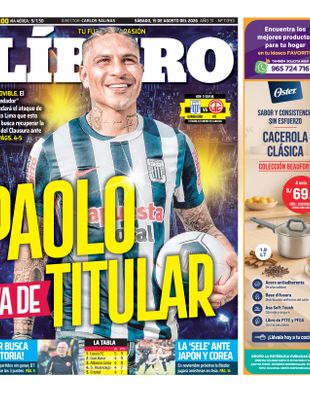 Edición Impresa - Libero | Norte - Sabado 15 de Agosto del 2026