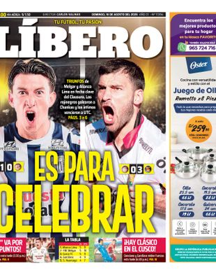 Edición Impresa - Libero | Sur - Domingo 16 de Agosto del 2026