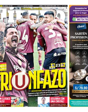 Edición Impresa - Libero | Sur - Lunes 17 de Agosto del 2026