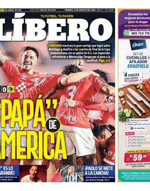 Edición Impresa - Libero | Sur - Viernes 21 de Agosto del 2026