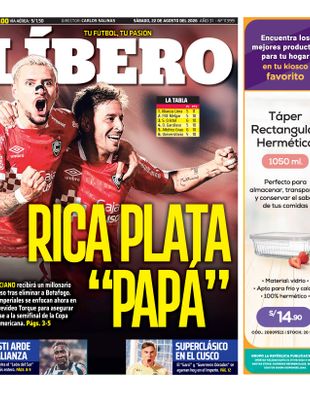 Edición Impresa - Libero | Sur - Sabado 22 de Agosto del 2026