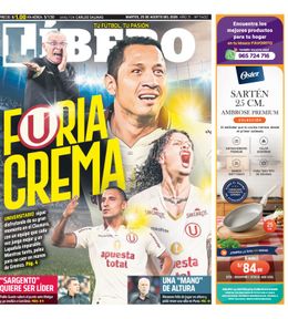 Edición Impresa - Libero | Lima - Martes 25 de Agosto del 2026