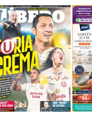 Edición Impresa - Libero | Norte - Martes 25 de Agosto del 2026