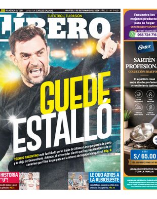 Edición Impresa - Libero | Sur - Martes 01 de Setiembre del 2026