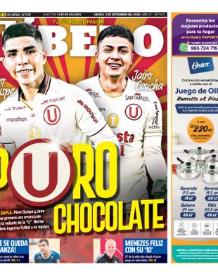 Edición Impresa - Libero | Sur - Jueves 03 de Setiembre del 2026