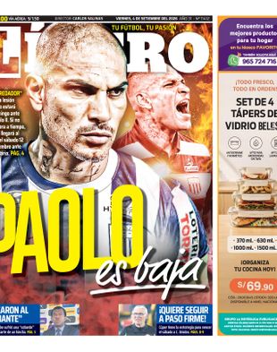 Edición Impresa - Libero | Sur - Viernes 04 de Setiembre del 2026