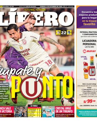 Edición Impresa - Libero | Norte - Domingo 06 de Setiembre del 2026