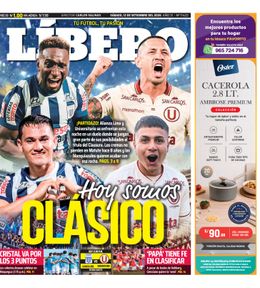 Edición Impresa - Libero | Lima - Sabado 12 de Setiembre del 2026