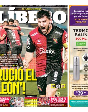 Edición Impresa - Libero | Sur - Sabado 12 de Setiembre del 2026