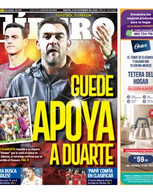 Edición Impresa - Libero | Norte - Martes 15 de Setiembre del 2026