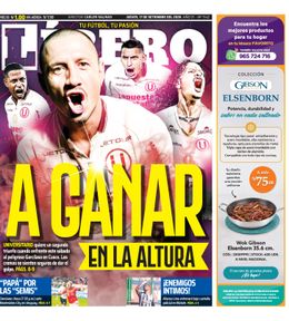 Edición Impresa - Libero | Lima - Jueves 17 de Setiembre del 2026