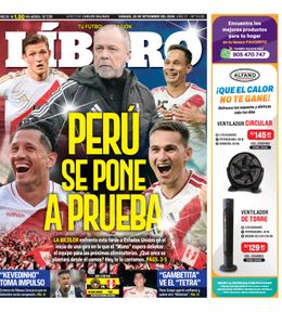 Edición Impresa - Libero | Lima - Sabado 26 de Setiembre del 2026