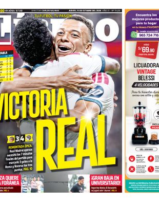 Edición Impresa - Libero | Sur - Jueves 15 de Octubre del 2026
